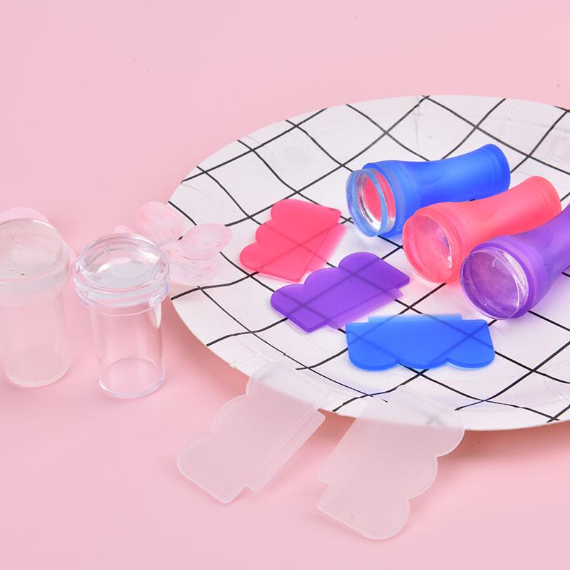 Easy-French Nail Stamper Monocle Jelly Print Silicone Transfer Print Scraper
