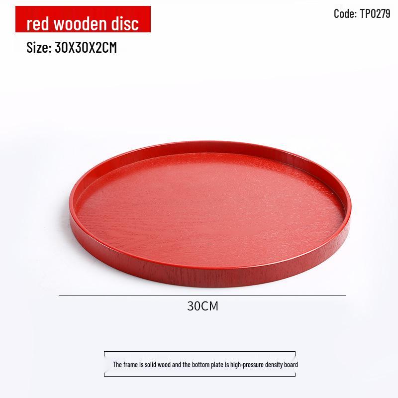 Handcrafted Japanese Orchid Rectangular Wooden Tea Tray with Custom Logo for Hotels and Restaurants