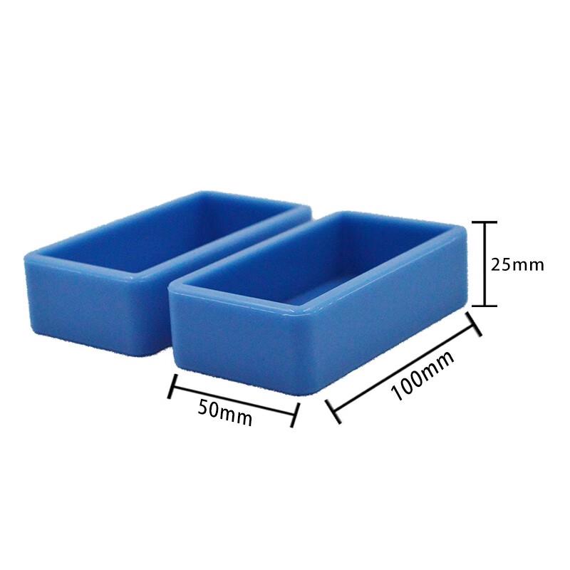 Metallographic Silicone Lab Mounting Mold 100x50x25mm