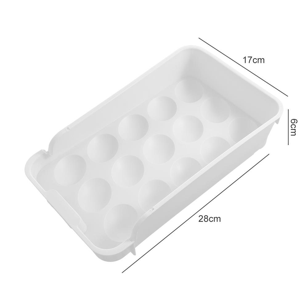Supplies Egg Storage Box Organizer Case Anti-Collision Egg Holder Storage Container Egg Tray Fresh-Keeping Box 15 Grid Egg Box