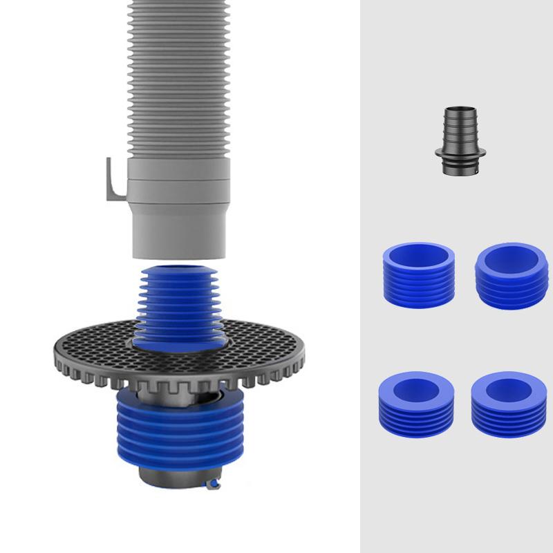 Special 3-way Cover Washing Machine Drain Pipe Floor Drain Joint Bathroom Drainage Pipe Deodorizing And Anti-overflow Dryer