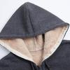 Women Plus Size Hooded Zip Up Jacket, Autumn Winter Solid Color Fleece Lined Thick Warm Hoodie Coat For Students