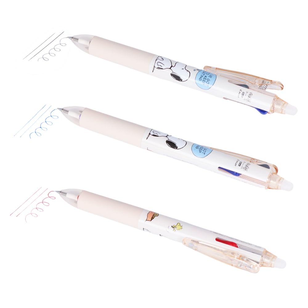 Sunstar Stationery Snoopy Frixion Ball 3 3 Comical Scenes S4653750 Slim, Colors, Snoopy,