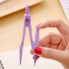 7Pcs/Set Compass Kit with Protractor Ruler Lead Eraser Storage Box Math Drafting Drawing Compass Geometry Tool Students School Office Supplies