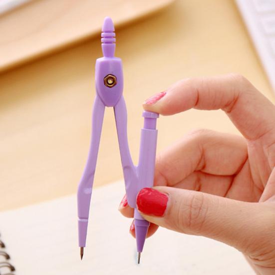 7Pcs/Set Compass Kit with Protractor Ruler Lead Eraser Storage Box Math Drafting Drawing Compass Geometry Tool Students School Office Supplies