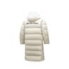 Anta Speed Warm Hot Technology Water-Resistant Duck Down Long Hooded Down Jacket Men outerwear Milled-Gray 952447910-2