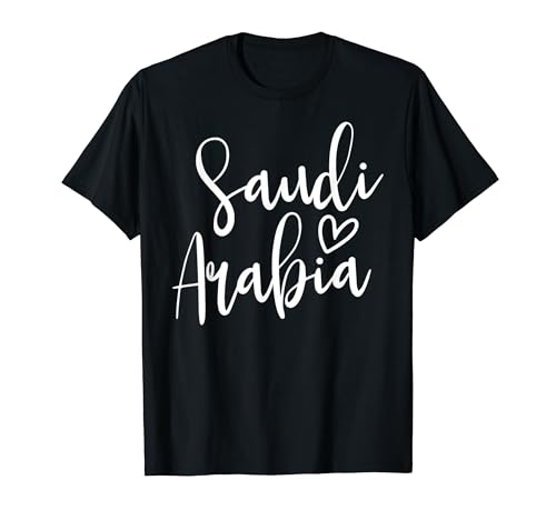 Love Saudi Arabia Cute Heart Proud Saudi T-Shirt