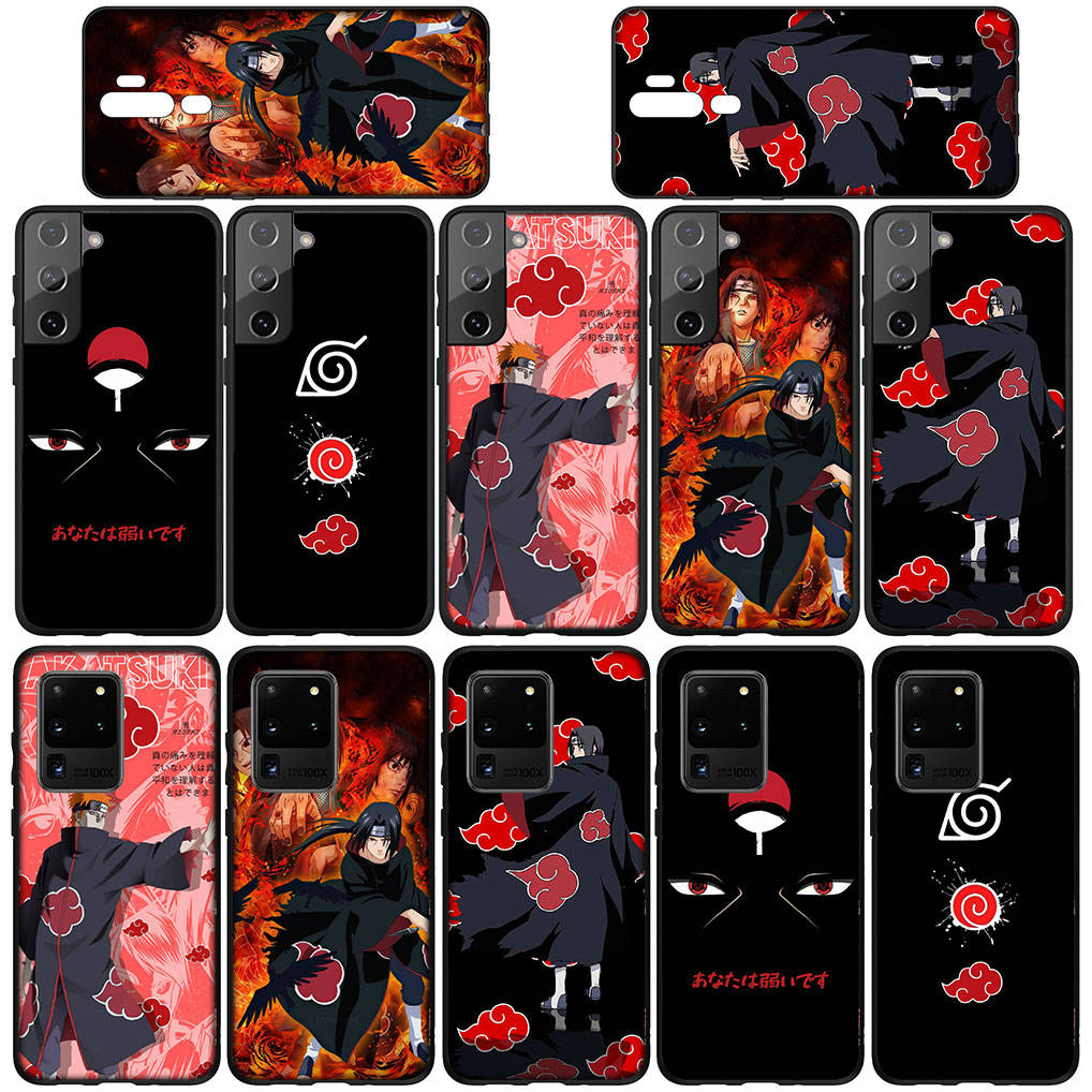 For Samsung Galaxy S24 S23 iPhone 16 15 14 Xiaomi Redmi Note 13 12 11 10Plus 9 Pro Max X XR Phone Case Lovely Pain Akatsuki Naruto OPPO Huawei Cover
