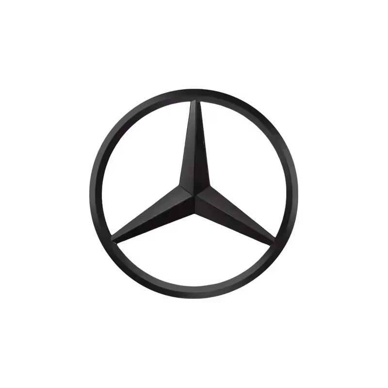 CSF1 C200 New Car For Mercedes Benz AMG 3D ABS silver_Black 9cm 90mm car rear Tail Trunk emblem badge sticker Decals For Mercedes Ben