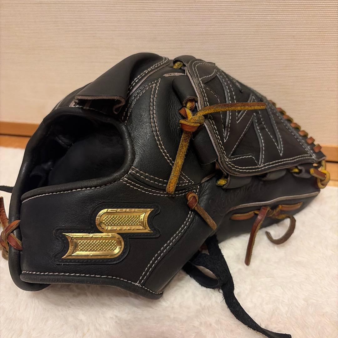 Used SSK Hardball Softball Gloves Black