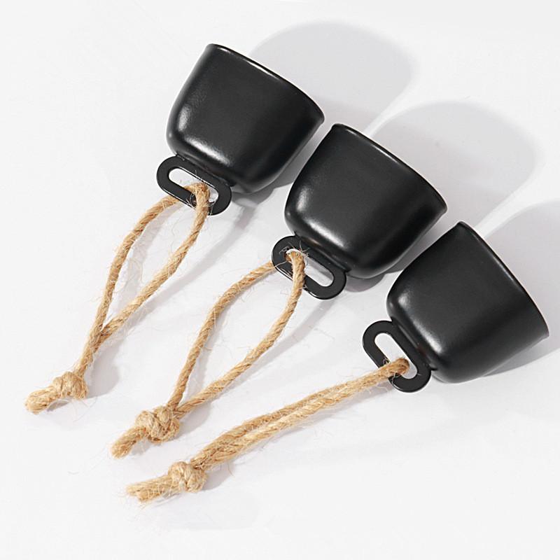 4 szt. Dzwonek w stylu vintage, rustykalny metalowy dzwonek dekoracyjny do zawieszenia z jutowym sznurkiem, dzwonki wietrzne w stylu vintage do powieszenia na ścianie, dekoracja domu