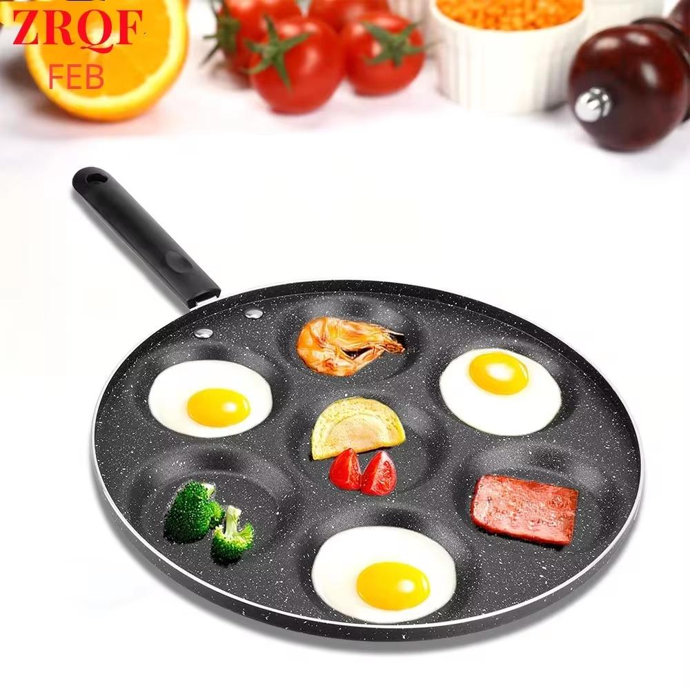 4/7 Cups Pancakes Frying Pans Breakfast Egg Pan Mini Non-stick Pan Holes Cooking Egg Ham Omelet Pans Pancake Maker Pan Cookware