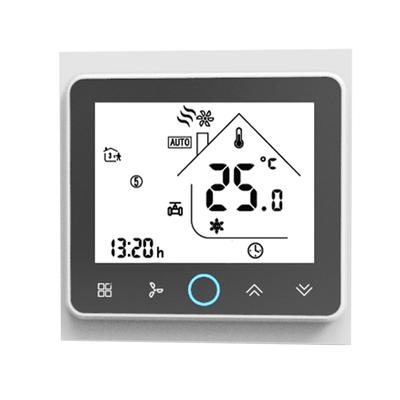 Regulador de temperatura programable de Digitaces del termóstato del sitio inteligente de la voz de Wifi de cuatro tubos para