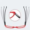 Spring Legs Cat Eye Farsighted Eyeglasses Women Black Red Frame Presbyopic Spectacles +100 to +400
