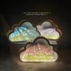 DIY Wolke Tulpe LED Nachtlicht Spiegel Tischlampen Schlafzimmer Ornamente Dekoration Spiegel Tischlampen Nachttisch Handgemachtes Geschenk