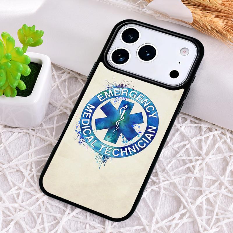 EMT Fireman Fire Rescue Phone Case for iPhone 17 Air 16 15 11 12 14 13 Pro Max Shockproof Cover
