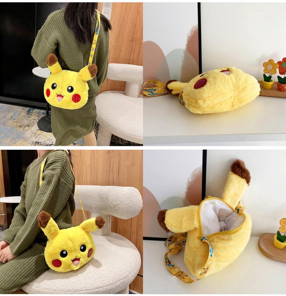 Entzückende Plüsch Pikachu Handy-/Münzbörsen-Tasche für Kinder