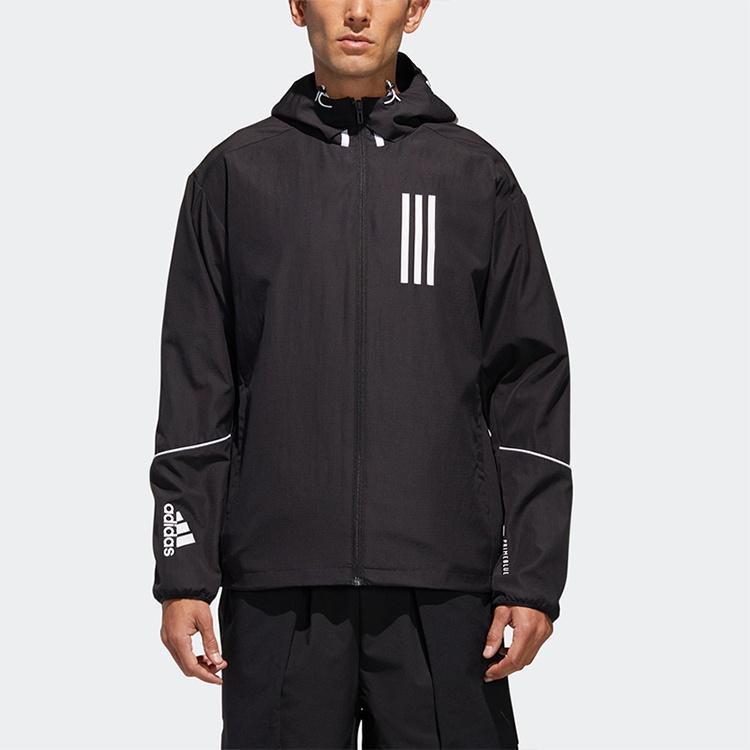 adidas W.N.D. Sports Stylish Hooded Jacket Black Men's GF4015