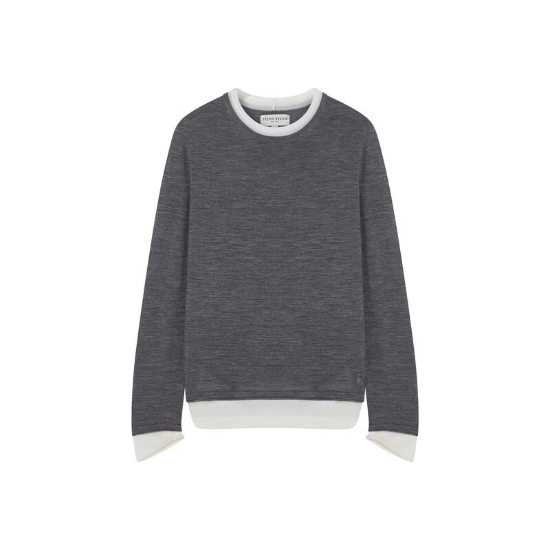 Teenie Weenie Women's Bear Faux Two-Piece Knitted Sweater