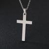 Titanium Steel Simple Cross Necklace Pendant, Stainless Steel Jewelry