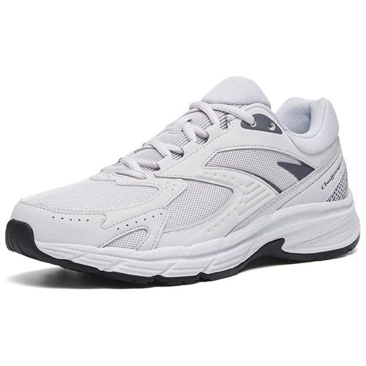 Anta Cushioning Slip Resistant Abrasion Resistant Low Top Running Shoes Men's White 112245595-3
