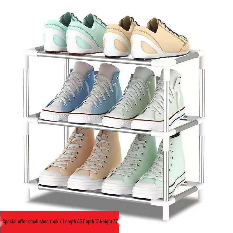 Compact Multi-Layer Shoe Cabinet - Dustproof Storage Rack for Entryway and Dorms
