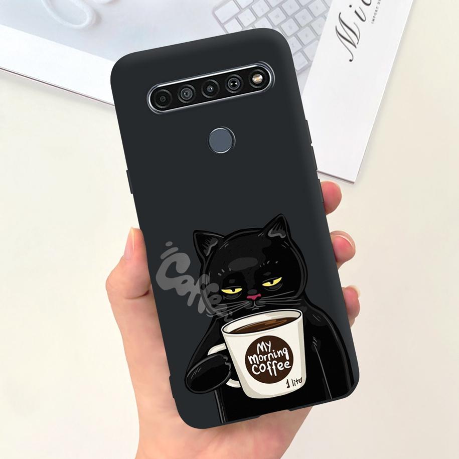 Para Funda LG K61 LMQ630EAW LM-Q630 Flor de Moda Suave Coque Fundas de Teléfono Para LG K61 2020 K 61 Cubierta Trasera de Silicona Para LGK61 Funda