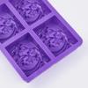 3D Wave Sea Wave Pattern Silicone Soap Mold DIY Square Relief Flower Soap Pattern Handmade Chocolate Cake Decoration Baking Tool