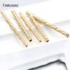 14k Real Gold Plated Tube Beads 8 Sizes Corrugated Tube Beads For Jewelry Making DIY Jewelry Making Supplies Wholesale
