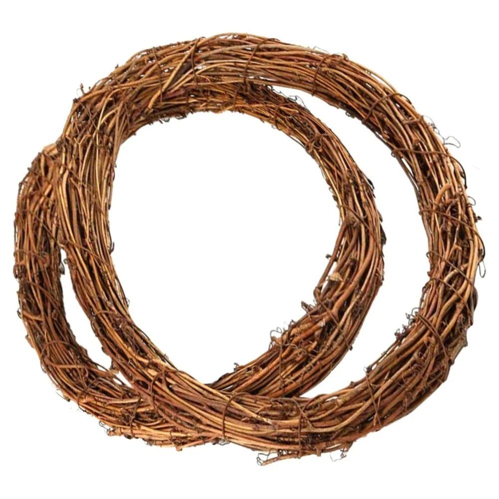 DIY Floral Wreath Round Natural Rattan Ring Christmas Garland Hanging Ornament Wedding Decoration Home Decor