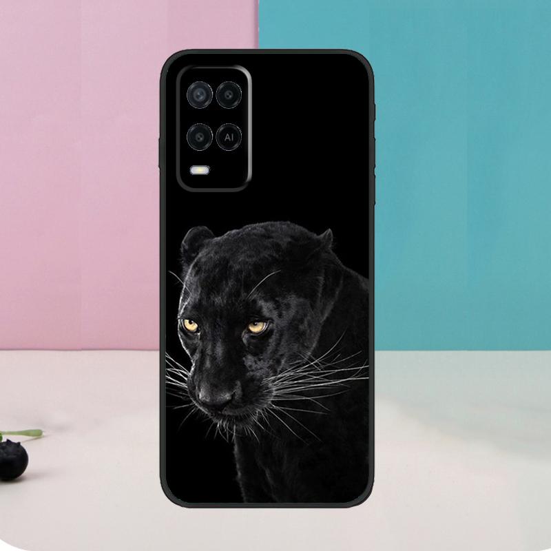 Cheetah Panther For OPPO A74 A94 A54 A58 A78 A98 A5 A9 A53 A15 A52 A72 A17 A57 A77 A16 A76 A96 A57S Case