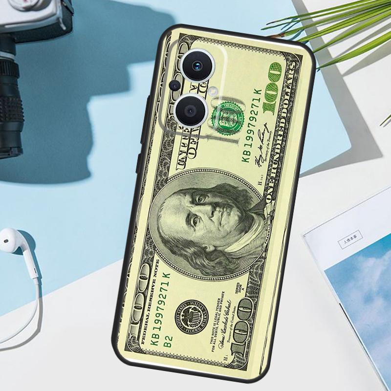 

dollars money Cover For OPPO Reno 8 7 Lite 10 11 12 13 14 Pro 11F 12F 13F 14F OPPO Find X8 X5 X9 Pro Case OPPO Reno14