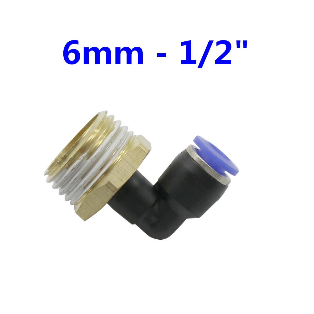 1/8" 1/4" 3/8" 1/2" External Thread Elbow Quick Connector 10mm 8mm 6mm Pipe Connection Interface Garden Irrigation Connectors
