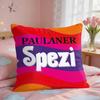 Paulaner Spezi Logo Kissenbezug Quadratisch Kurzflor Kissenhülle Wohnzimmer Sofa Heimdeko Funda X