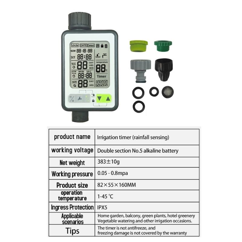 Automatic Water Timer Garden Digital Irrigation Machine Intelligent Sprinkler for Outdoor to Save Water&Time