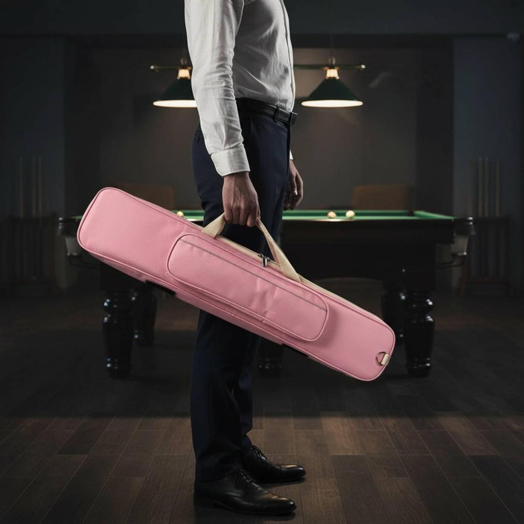 7-Loch Billard Queue Tasche Stilvolles Design Große Kapazität Tragen Doppelte Tragemöglichkeit