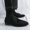 Fashion Classic Men Tassel Loafers Shoes Slip-on Suede Leather Business Dating Formal Shoes Men Quality Handmade Stitching Driving Shoes
