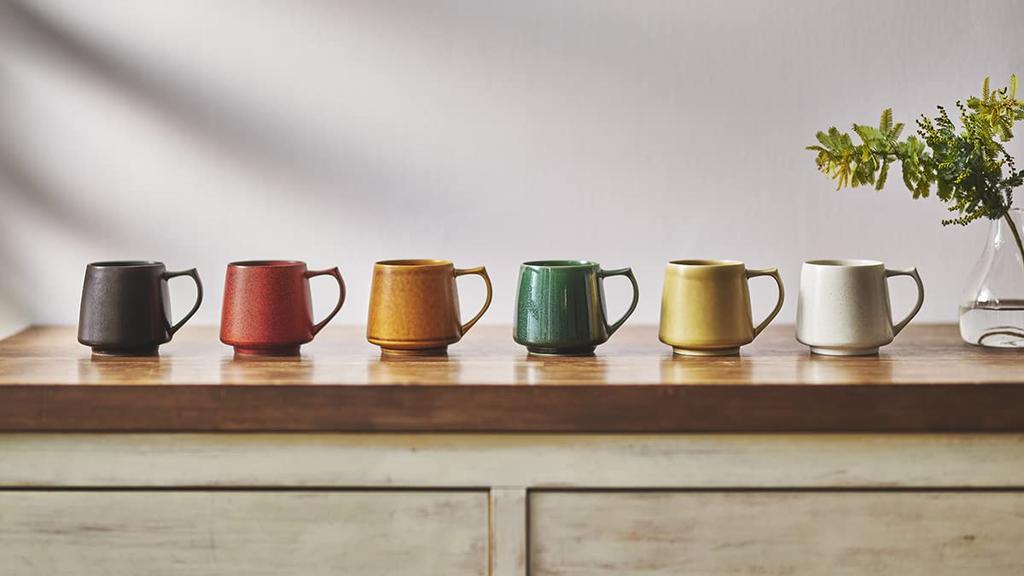 cores Kiki Mug 320ml Red Made In Microwave and Dishwasher Delicately Crafted C811RD, Mug, Japan, Safe,