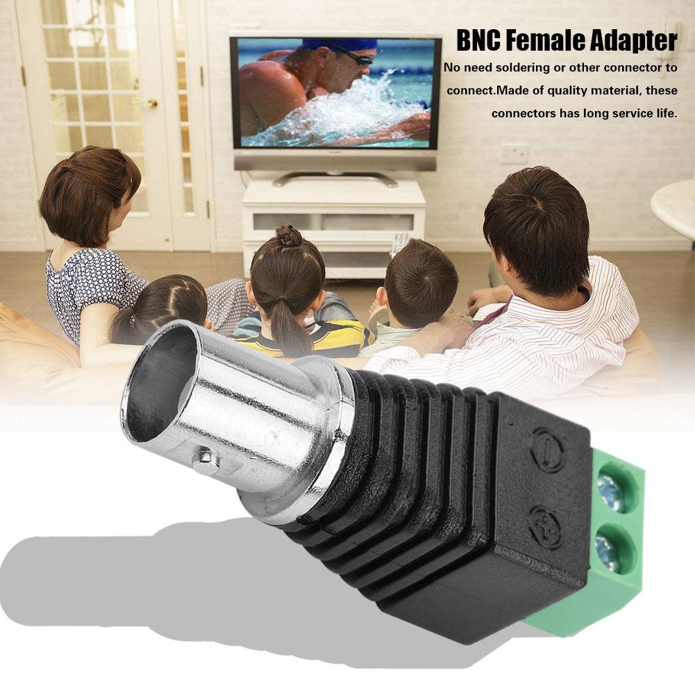 10 Stück Grün Koaxial BNC Buchse Kabelanschlussklemme Adapter CCTV Video Balun Kamera