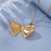 European and American Valentine's Day jewelry high-end love necklace creative gift peach heart photo frame pendant collarbone chain women