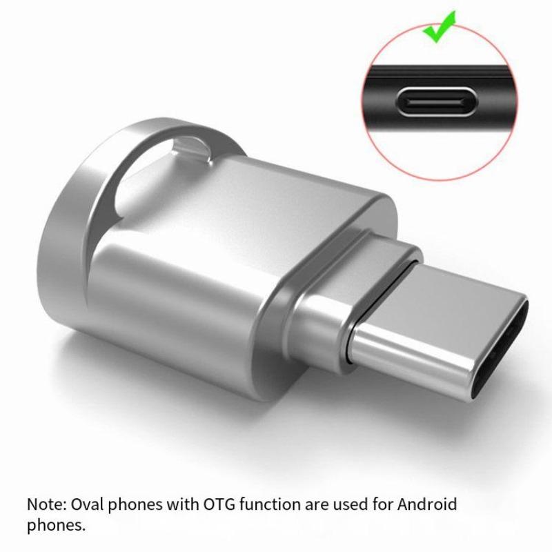 Mini TF Card Reader Viewer Adapter Portable Memory Card Reader Compatible IPhone IPad Huawei Type C Android OTG Data Transfer