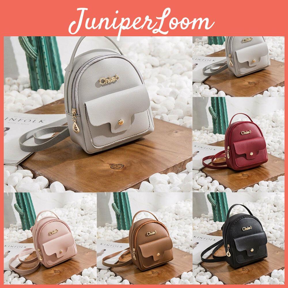 Stylish Girls' Pu Leather Travel Backpack Handbag With Adjustable Shoulder Straps