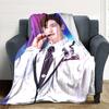 1Pc Cha Eun-woo Blanket Soft Comfortable Polyester Blanket All Season Warm Throw Bedroom Office Outdoor Use Ideal Christmas Gift Choice Print Home Bla