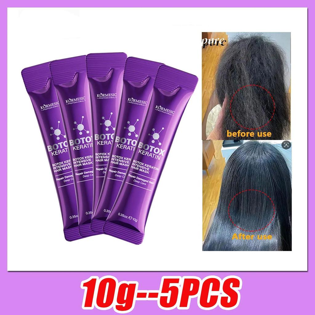 Botox Keratin Intensive Hair Mask for Repairing Damaged Hair - Reduces Breakage and Split Ends, Deeply Moisturizes for Soft, Shiny Hair