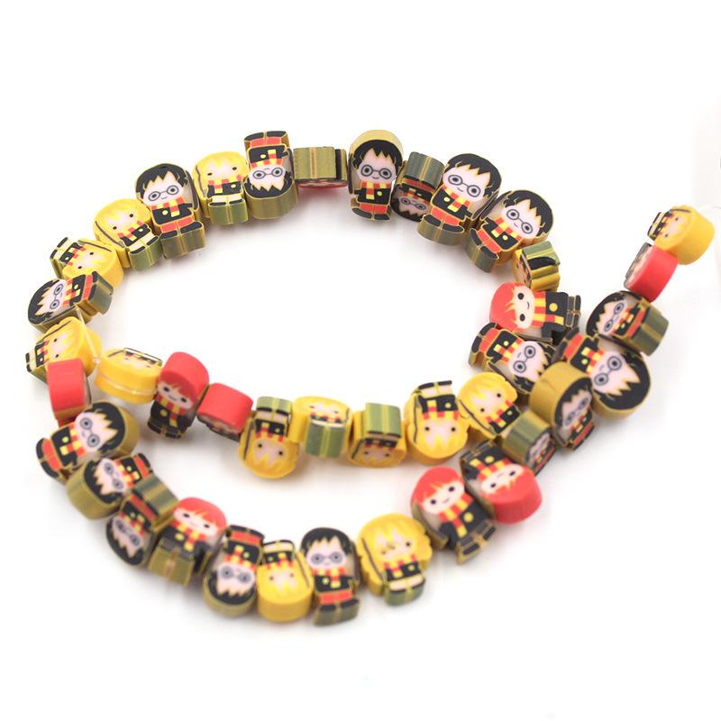Soft Pottery Beads Beaded Handmade Materials Diy Jewelry Accessories Mobile Phone Chain Bead Separation Mixed Color Soft Pottery Loose Beads
