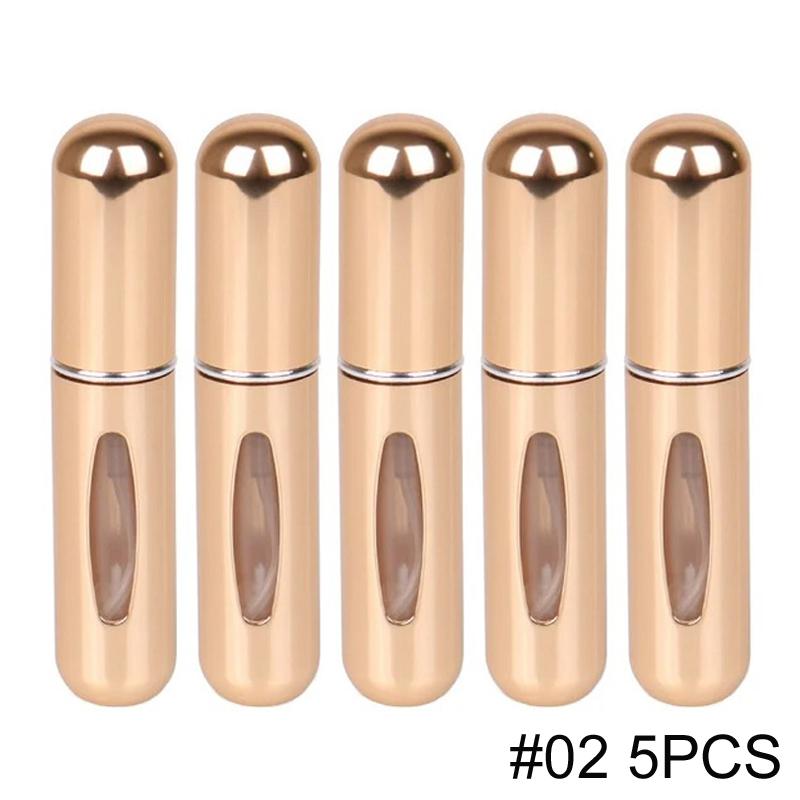 1/5/10PCS 5ml Portable Perfume Atomizer Mini Perfume Bottle Sample Spray Bottle Dispenser Cosmetic Travel Container