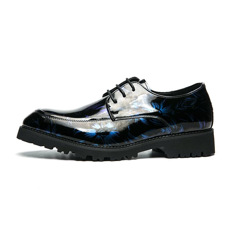 Leather shoes men's new thick-soled heightening business dress men's shoes spring and autumn British style casual men's Martin shoes trendy shoes