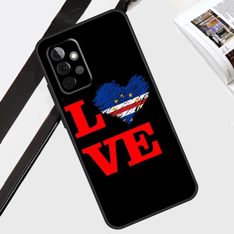 Cape Verde Flag Coat of Arms Case For Samsung Galaxy A06 A56 A36 A26 A16 A54 A34 A14 A12 A22 A32 A52 A13 A53 A15 A35 A55