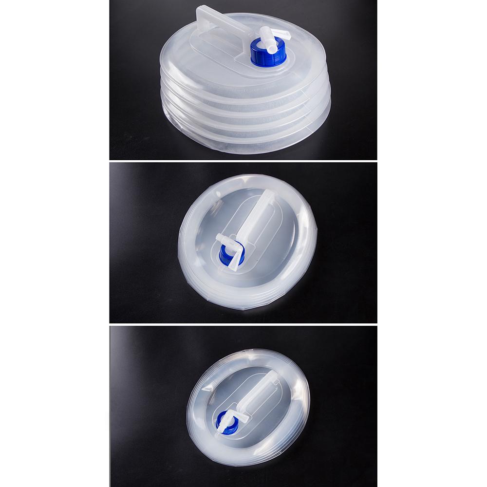 Tragbarer faltbarer Wasserbehälter mit großem Fassungsvermögen und Zapfhahn. Camping-Wasserspeicher-Trägerkrug