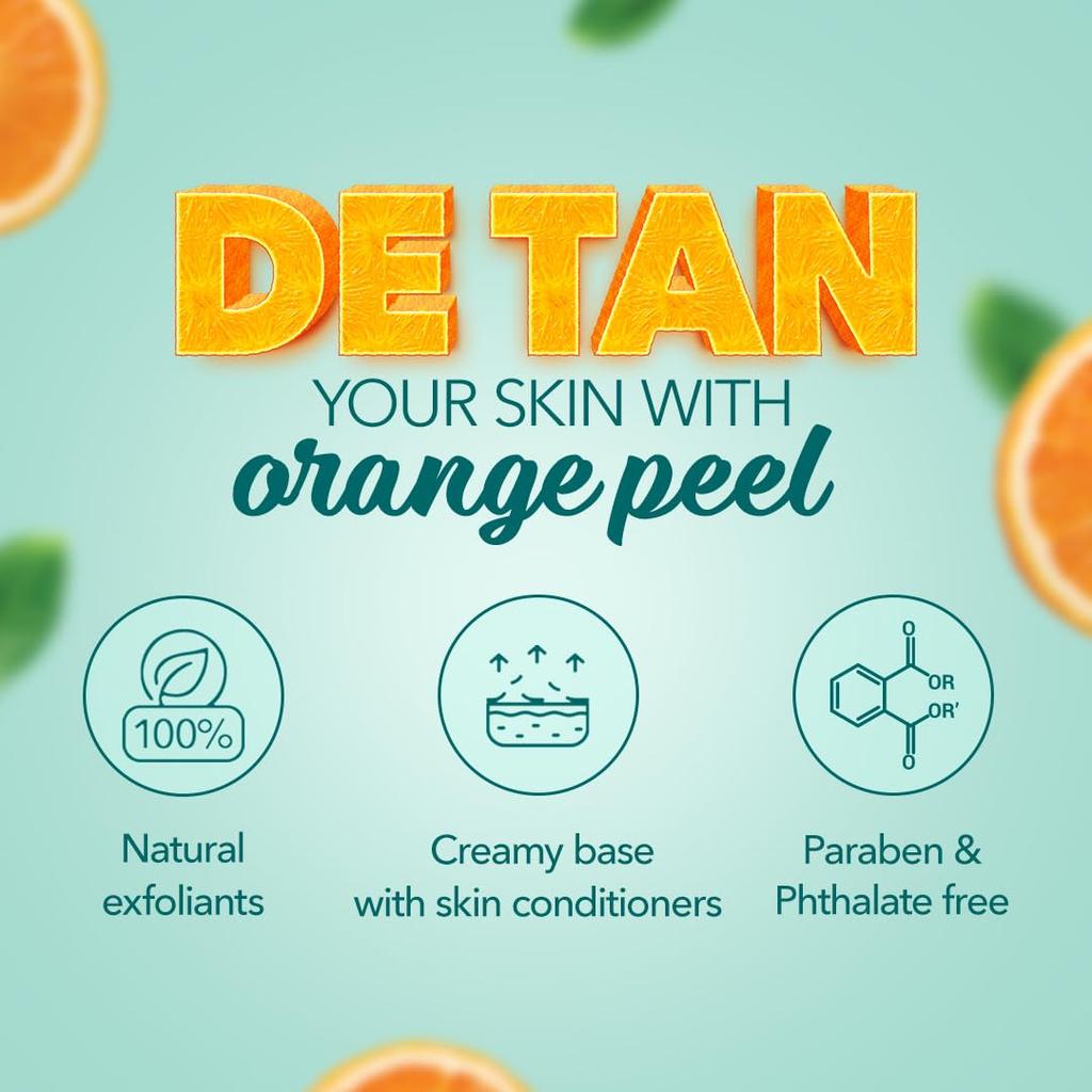 Himalaya Tan Removal Orange Face Scrub 100g Gentle Exfoliating Cleanser for Smooth Radiant Skin Daily Use